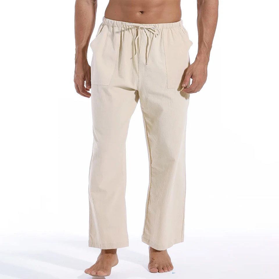 ARGUE STRIPE LINEN MERROW 安っぽ PANTS