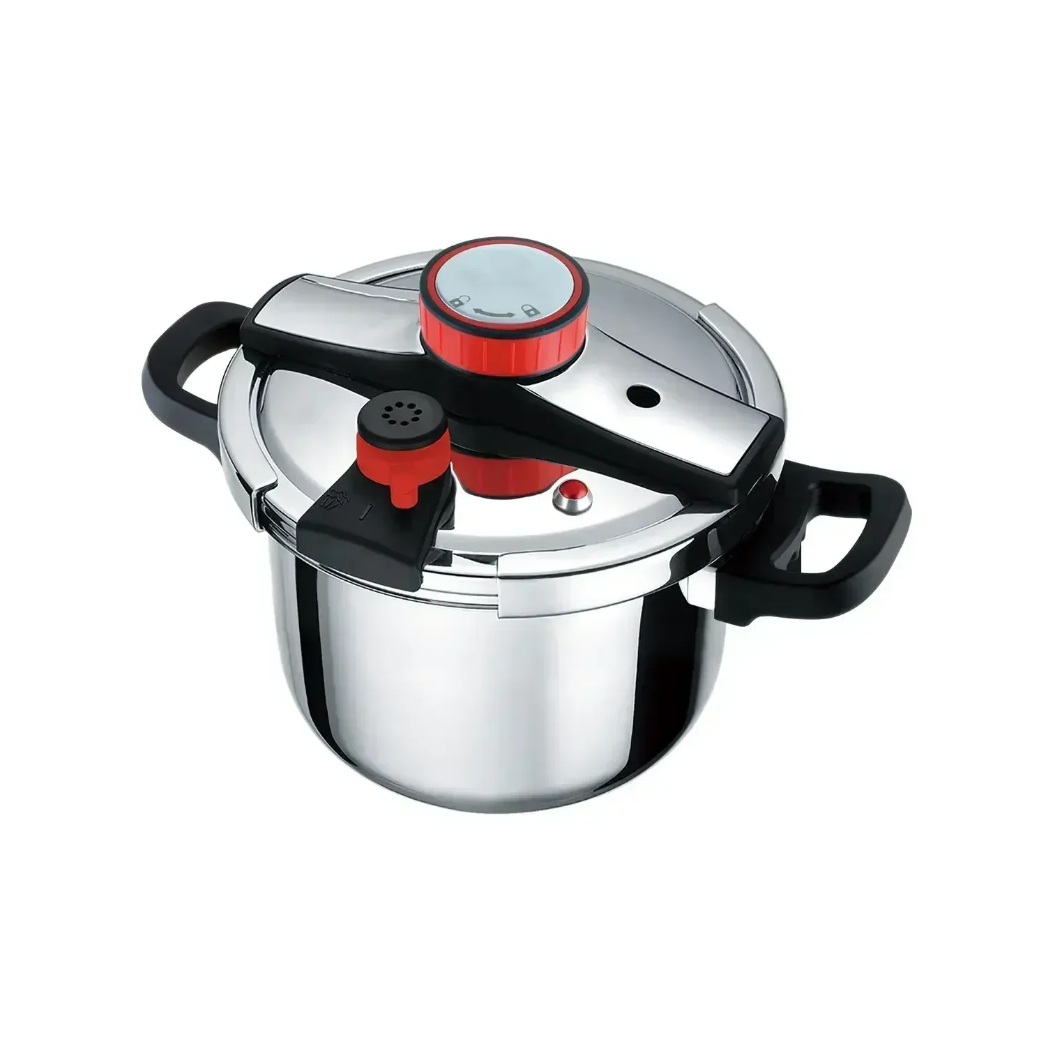 Capacity-Enhanced Thickened 304 Stainless Steel Explosion-Proof Pressure Cooker with Composite Multi-Layer Bottom
