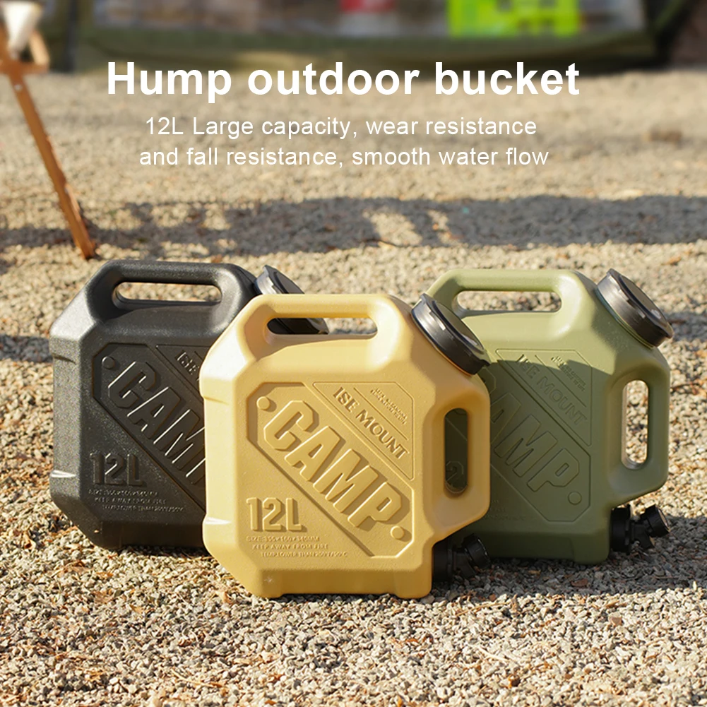 12L Water Storage Container with Spigot Water Dispenser Carrier Large Capacity Water Container Jug for Vehicle Car Camping 3