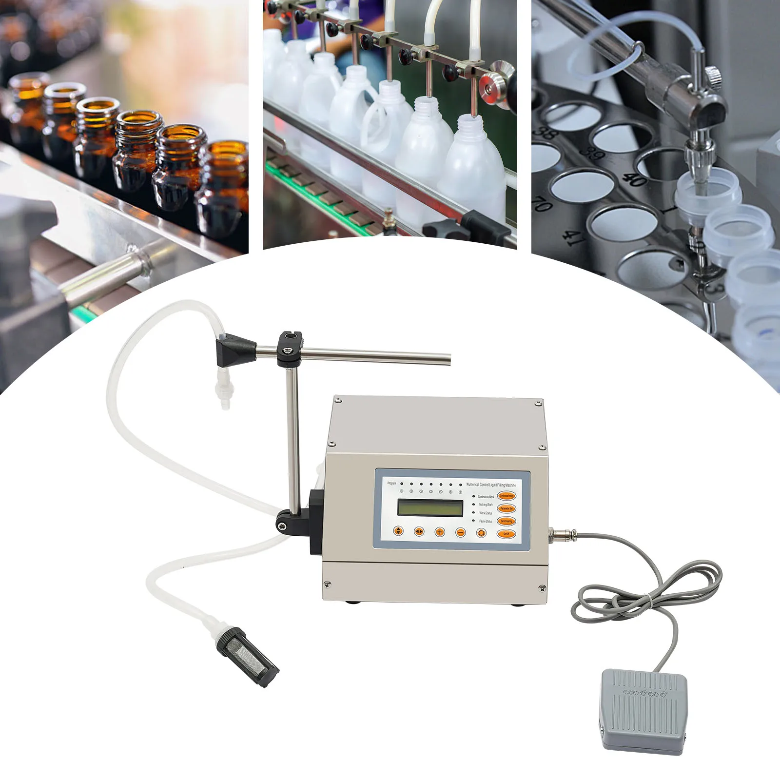 Flüssigkeitsfüllmaschine, automatischer Flaschenfüller, digitale Steuerung, Abfüllmaschine für kosmetische Öle – Detail 6