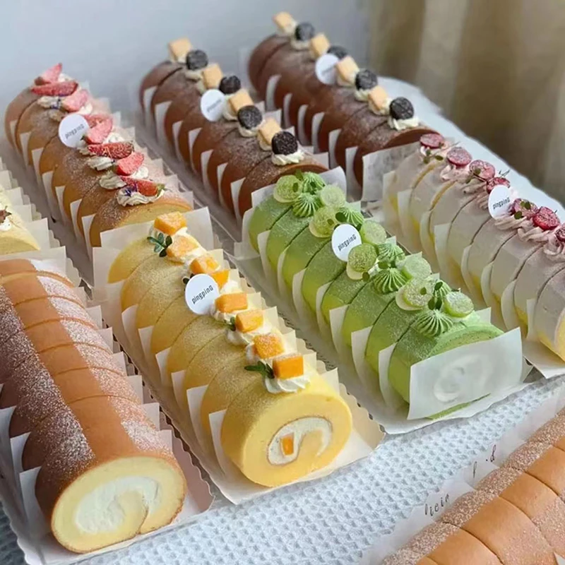 100 Sheets Non-Stick Cake Roll Side Liners, Oil-Proof Baking Parchment Strips for Cake,... - SKU NCRS1542 - UGI Packaging