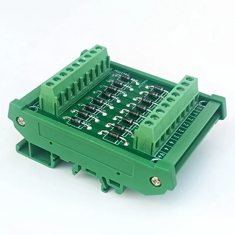 

DIN-рейка Mount 1N4007 1 Amp 1200V, плата диодного массива.