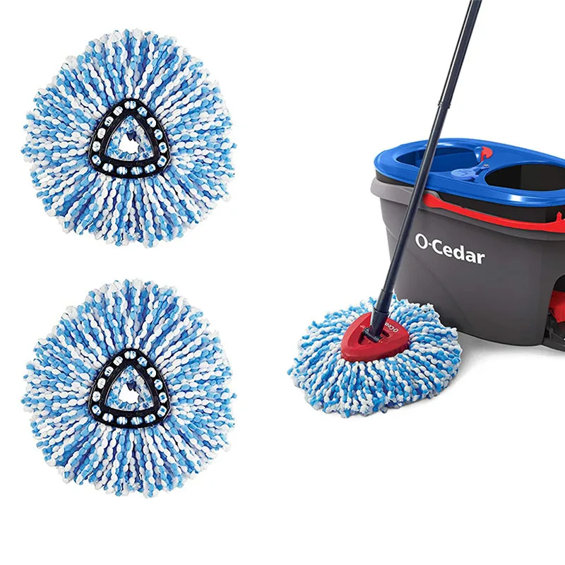

3 шт. новинка-для O-кедра EasyWring RinseClean вращающаяся Швабра Сменная головка TriangleMopHeadSpinMopMicrofiberMopPadHandsFreeSpin Mop