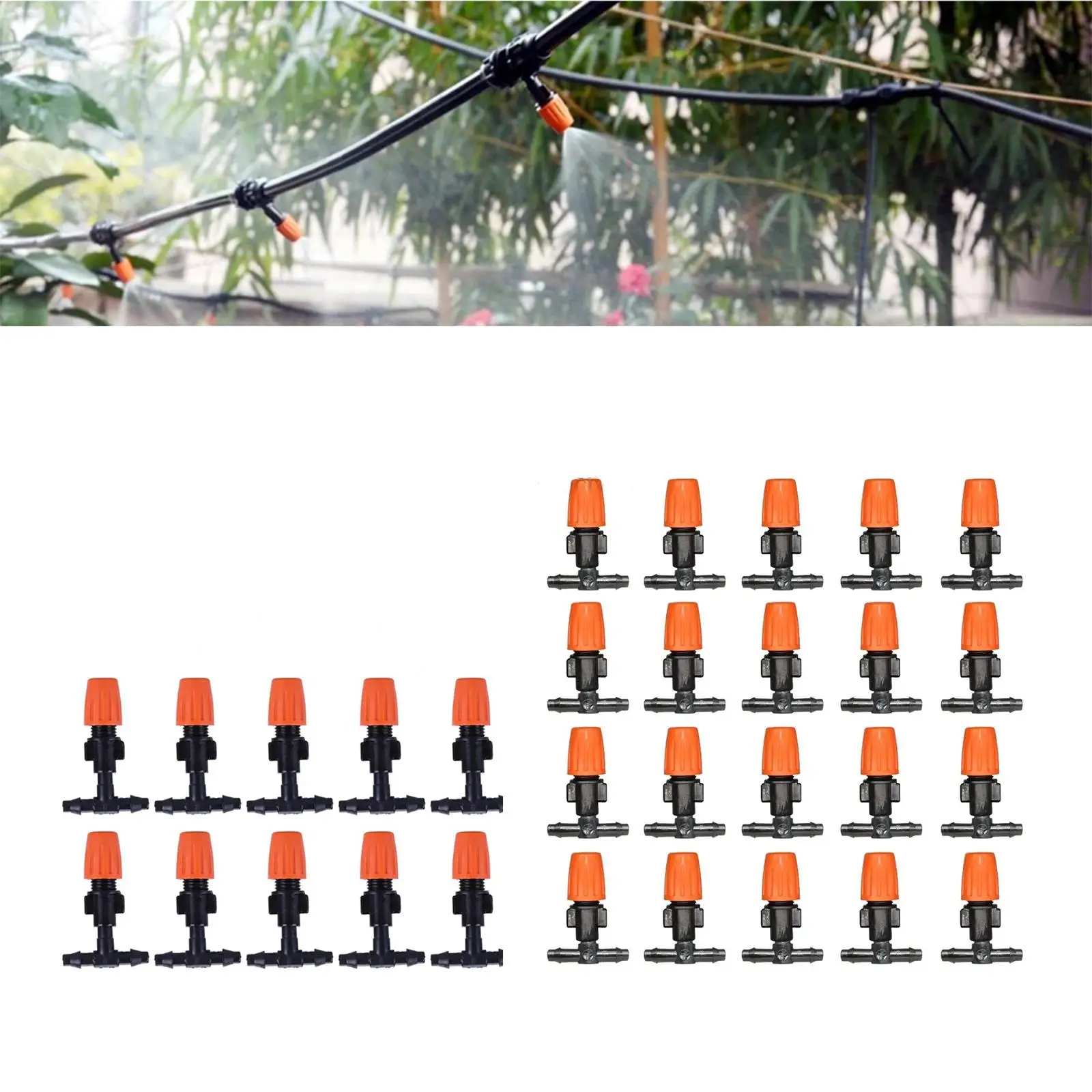 4/7mm 1/4" Misting Nozzle for Garden Irrigation Greenhouse Garden Lawn Patio Watering garden irrigation nozzle garden sprayer nozzles