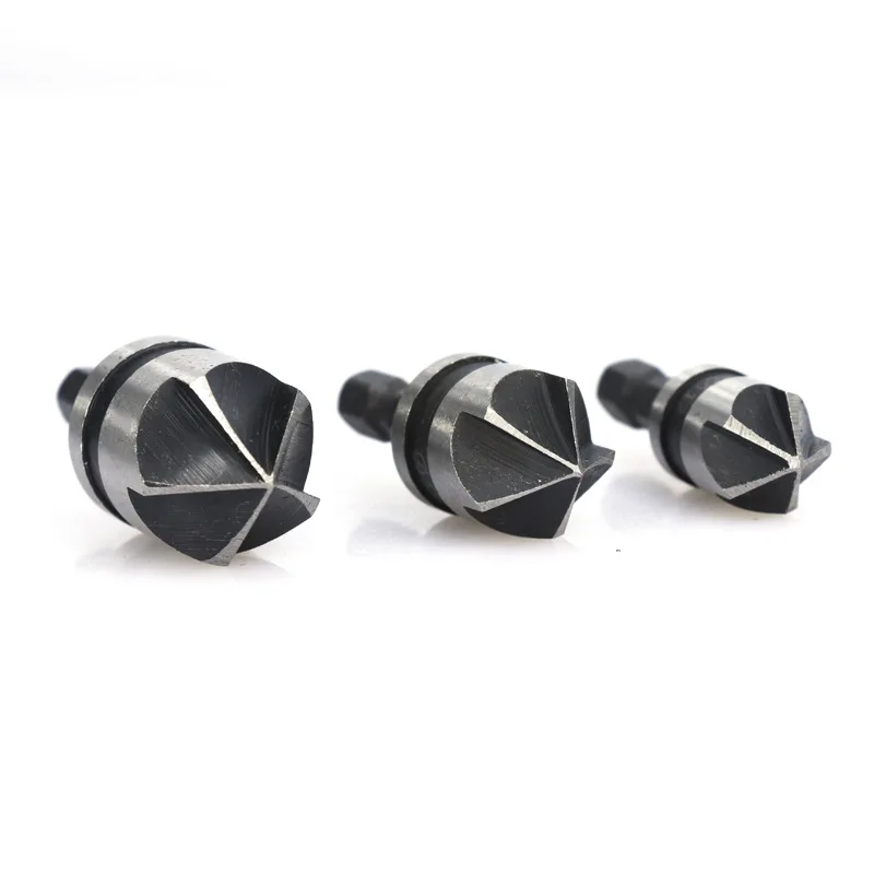 1/3pcs 82 Degrees Chamfer Drill Bit Set 12/16/19mm 5 Flute Woodworking Drill Bit Cutter Countersink Set Metal Drilling drill bit set drill bits drill bit woodworking drill countersink drill bit woodworking drill bits countersink drill drill cutter woodworking drill tool set