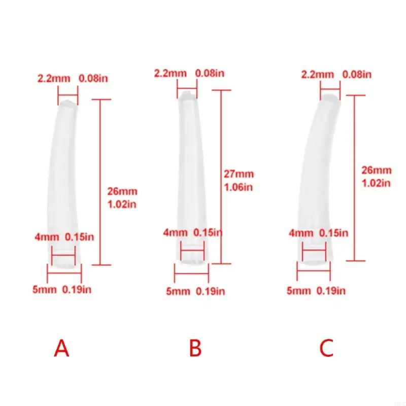 T8UC 100Pieces Clear Plastic Protective Tweezers Protect Cover Tips Tweezers Caps