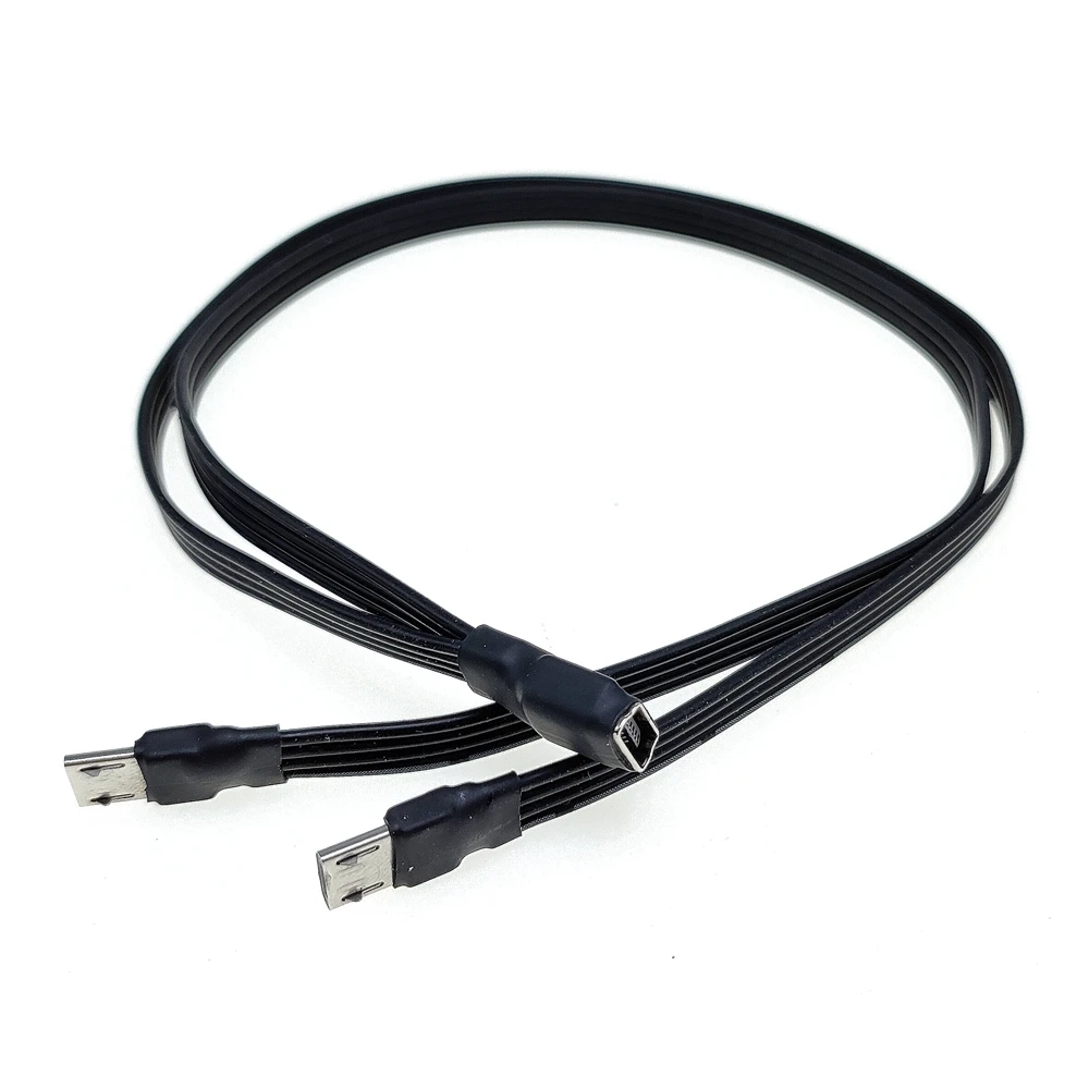 

0.2M 0.3M 0.5M Hot Type-C to Type-C&Micro Mini usb 5P Female to 2 Male Y Splitter Charging Extension Cable