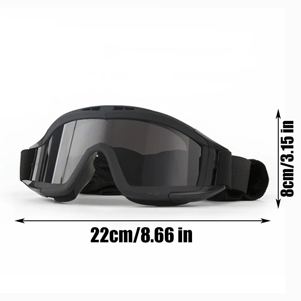 Tactical Goggles Airsoft Tactical Goggles Windproof Dustproof Military Goggles Shooting Motocross Mountaineering Glasses CS Safe Protection