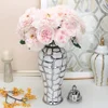 Ceramic General Pot Silver Grid  Porcelain Ginger Jar Storage Tank with Cover Flower Vase Home Furnishing Decoration Vases Pots 3