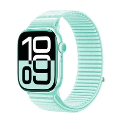 Breathable Nylon Loop Band - Comfort Strap for Smartwatches (Mint green)