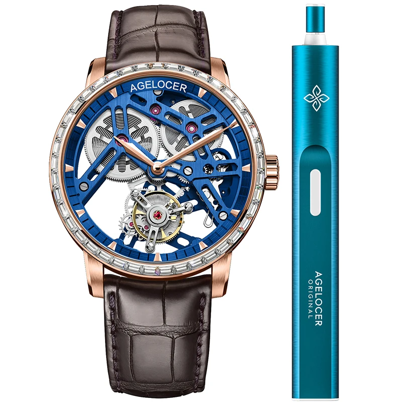 AGELOCER Men's Top Brand Double-Sided Hollow Tourbillon Hand-Operated Mechanical Transparent Caseback Luxury Watch (YA:9004D2) 並行輸入品 AGELOCER Men\u0027s Top Brand Tourbillon Double-Sided Hollow Hand-Operated  Mechanical Leather Analog Fashion Luxury Dress Watch Reloj - AliExpress