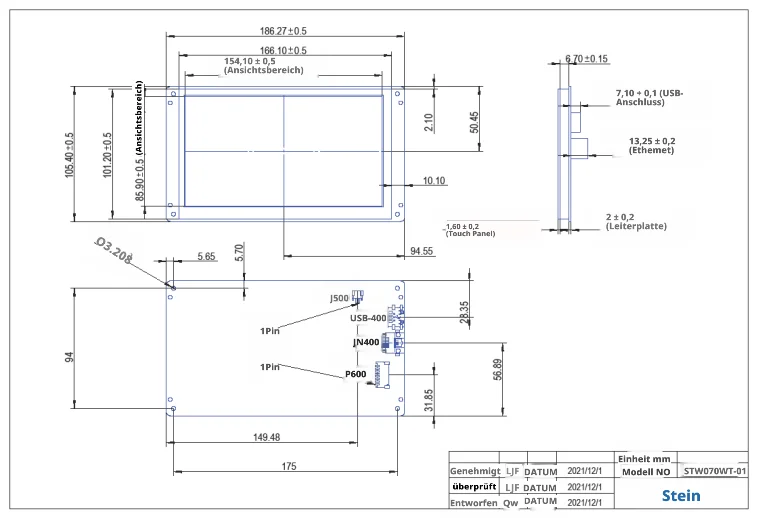 STONE I 3,5 bis 10,4 Zoll Smart HMI TFT LCD mit Resistivem Touchscreen für RS422-Verbindung mit Esp32 S3 C3 C6 Cam – Detail 10
