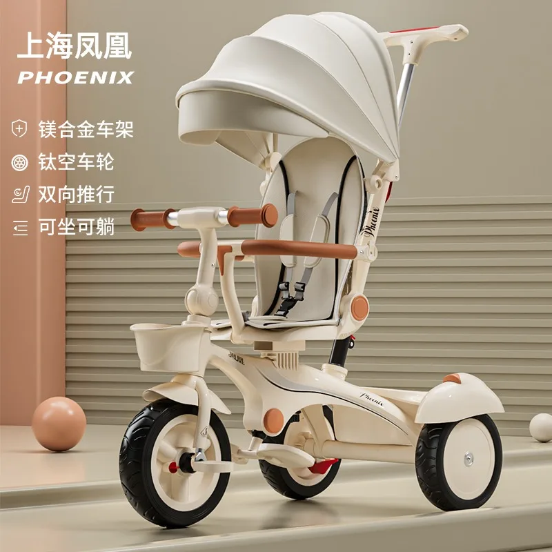 Ultra-light foldable children's two-way child trolley baby high view baby stroller