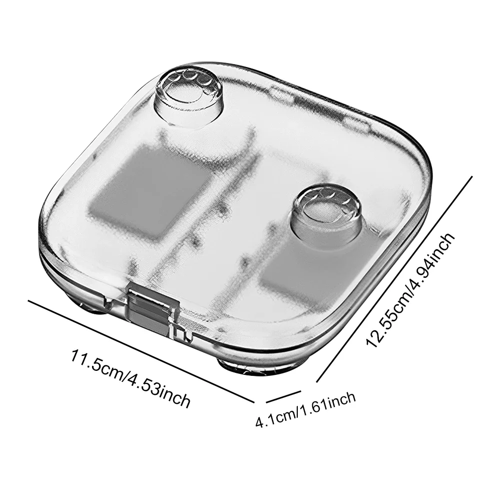 Transparent Storage Shell for Nintendo Switch 2 Anti-drop Console Handle Clear Storage Box with Game Card Slots for Switch 2