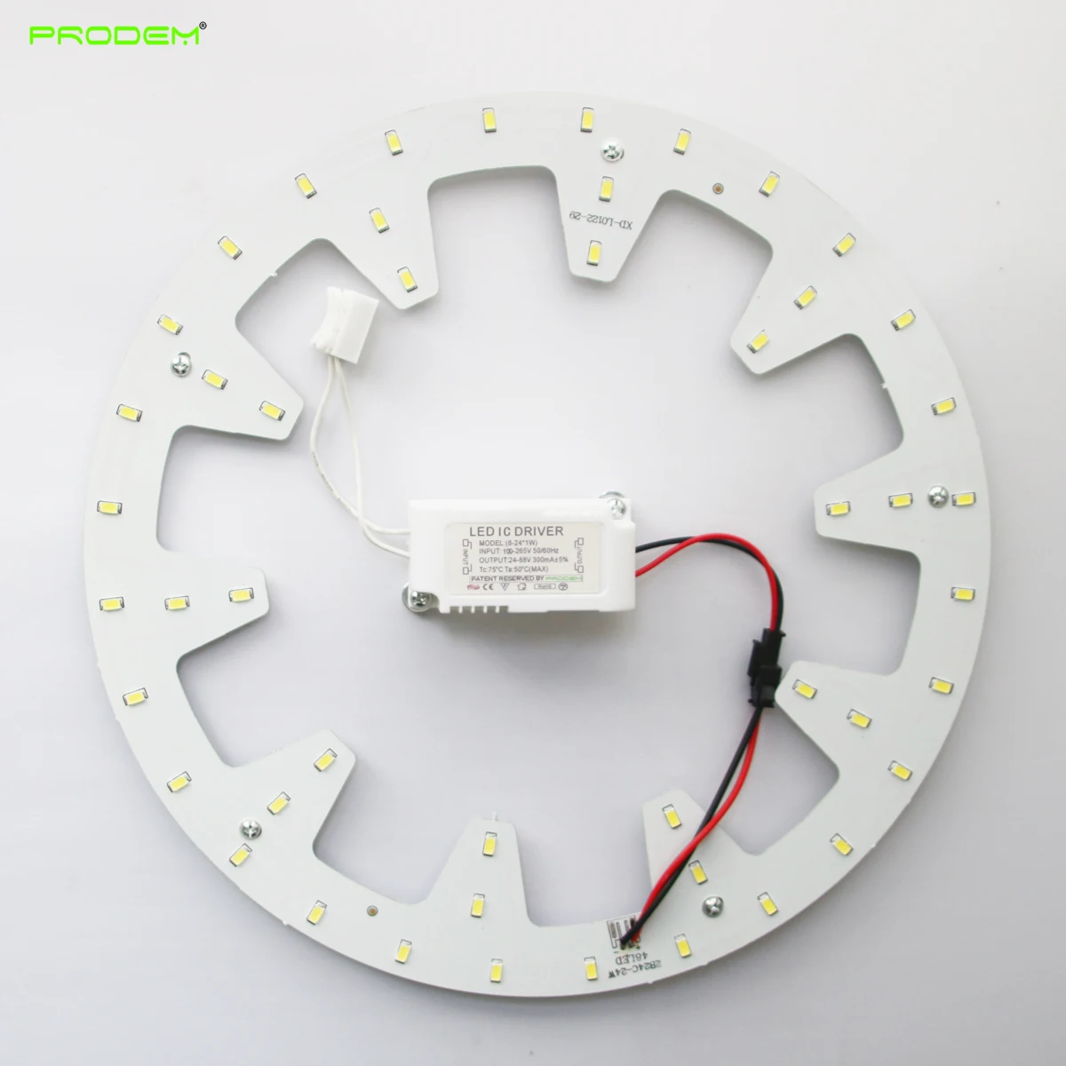 원형 패널 LED 천장 램프, 원형 표면 장착, DIY 키트, 간편한 설치, 24W, PCB 직경 272mm 링 라이트, 120V, 220V, 230V, 240V 