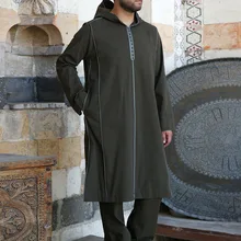 

2022 Muslim Man Shirt Long Pakistan Ethnic Style Summer Long Sleeve Patchwork Casual Blousa Tops Male Adult Islam Ramadan