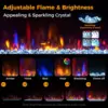 Electric Fireplace Inserts 23-inch Wide, 1500W Recessed Fireplace Insert with Remote Control, 6 Flame Colors 4