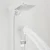 Shower Head Combo 8-12Inch High Pressure Rain Shower Head with Adjustable Extension Arm With 3-way Handheld Shower Spray 2