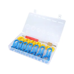 16Pcs Car AC Line Disconnect Tool Set Auto Fuel Line Quick Removal Tool Fuel Line Angled Disconnect Tools