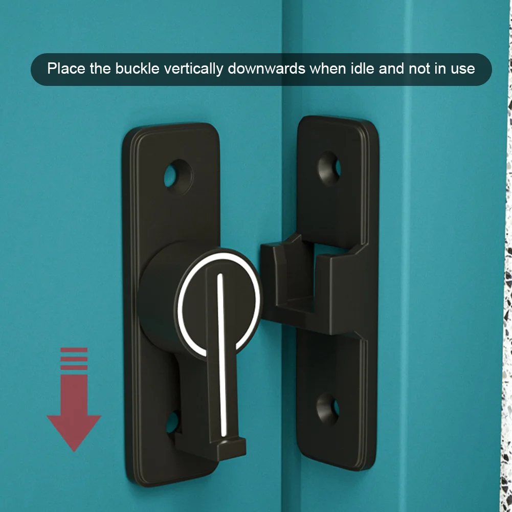 Luminous Barn Door Lock 90 Degree Sliding Barn Door Latch Heavy Duty  90 Degree Door Bolt Latch Lock for Bathroom Garage Window