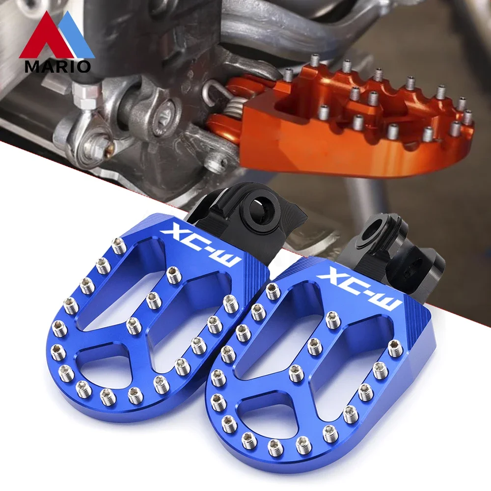 

For KTM XC-F XCF-W XC-W 2017 2018 2019 Motorcycle Footrests Foot Pegs Plate Rests Peg Pedals