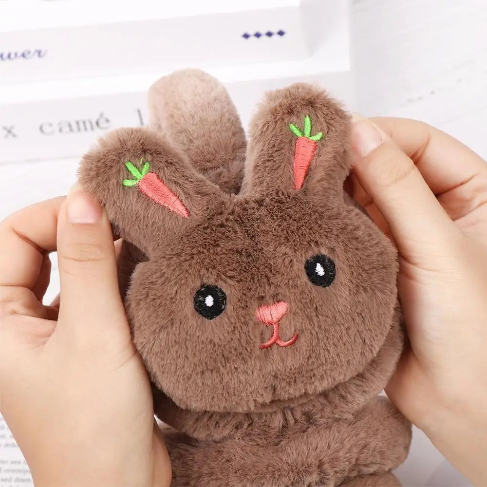 Cartoon Kid Kawaii Headband Earlap Winter Outdoor Rabbit Warm Earmuff Plush Thick Soft Adjustable Ear Cover Accessories for Girl warm earmuffs