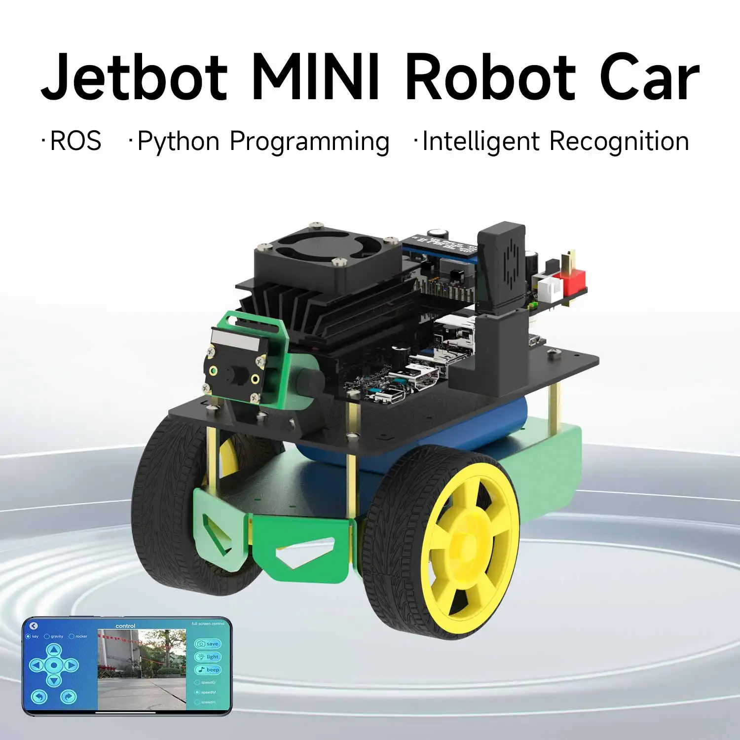 Yahboom Jetbot MINI ROS AI Visual Robot Kit Include Battery Support