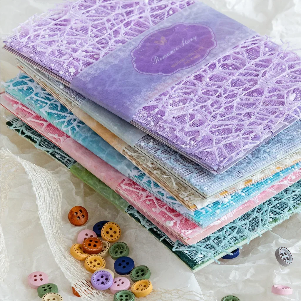 26-Piece Scrapbook Paper Set for DIY Crafting and Journal Decoration