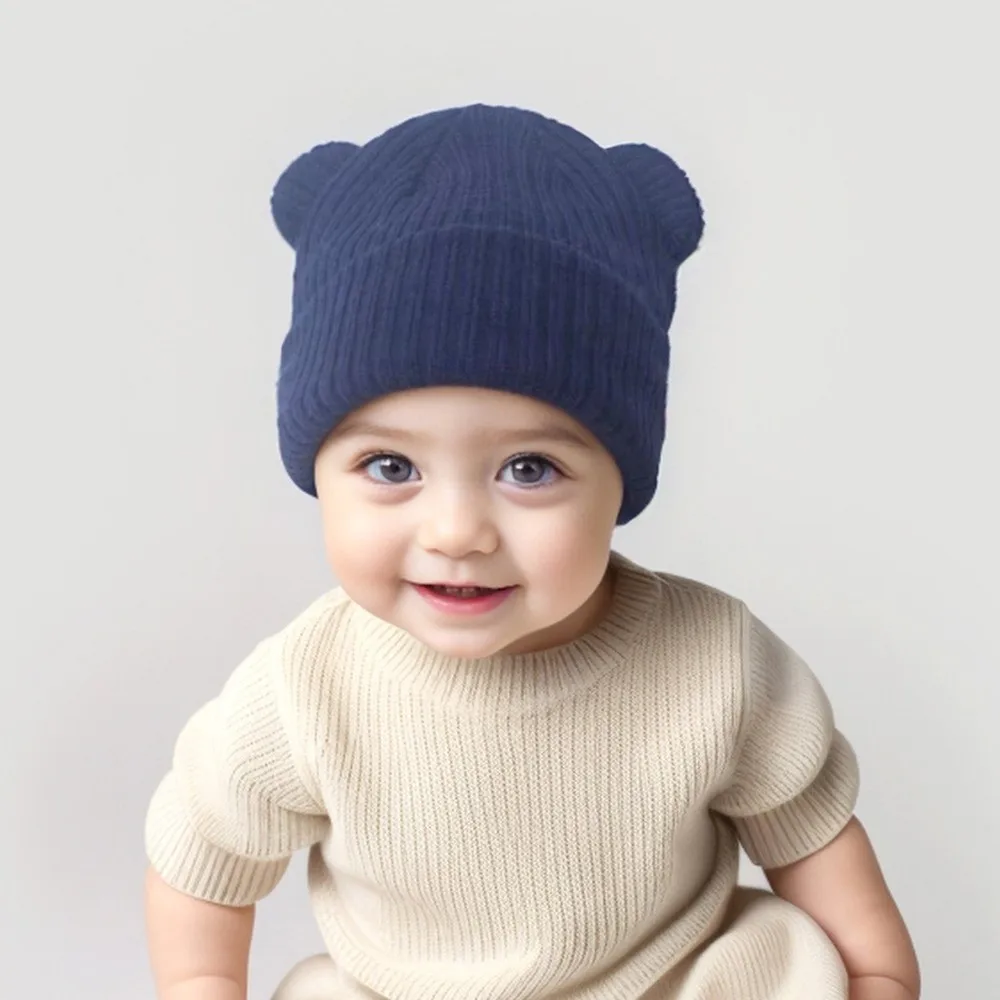 Warm Knitted Beanie Cap for Kids