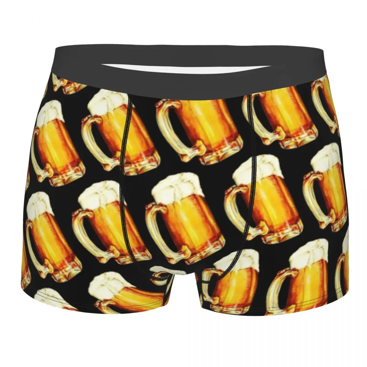 CustomBierPatternBeerUnderwearMenBreathbaleAlcoholLoverBoxer