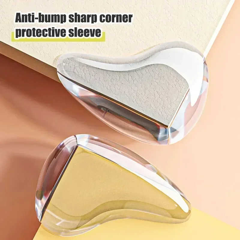 Table Corner Protector Clear Anti-collision Coffee Table Furniture Corner Protectors Children's Soft Corner Sheathing Living Room Decor 10PCS