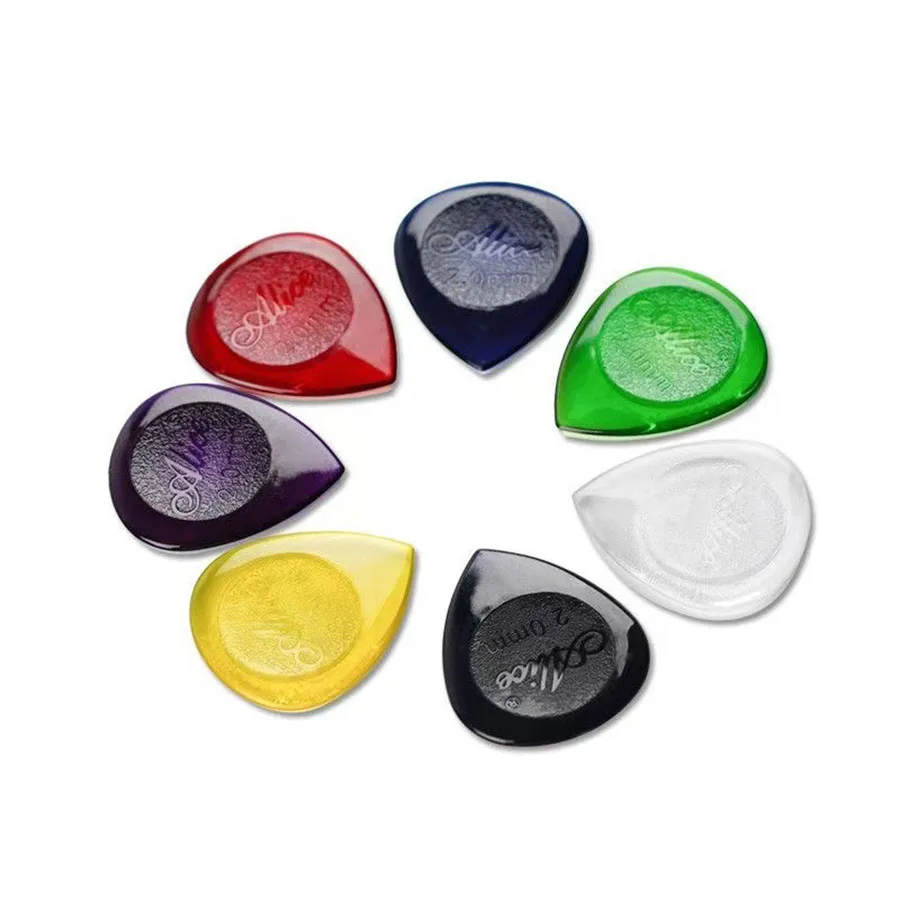 Teardrop Guitar Picks Storage Box Mix Size Non-Slip Raised Surface Pick for Acoustic Guitar Bass Ukulele 5/30pcs