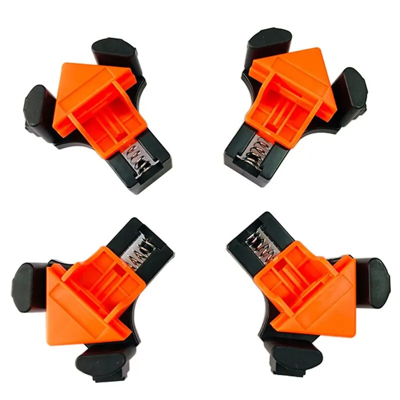 Woodworking Angle Clamp Tool Set 90 Degrees Fixer Photo Frame Picture Frame Clamp Home Tools Punching Installer Hand Tool woodworking clamps