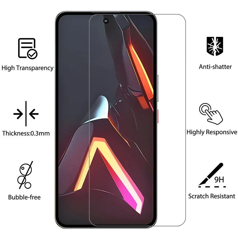 Premium Protective Tempered Glass Screen Protector, 9H Hardness