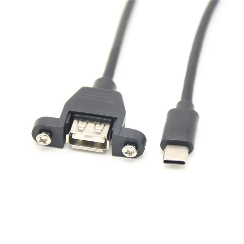 

Кабель для передачи данных с Type-c «папа» на USB 3,1 «мама»