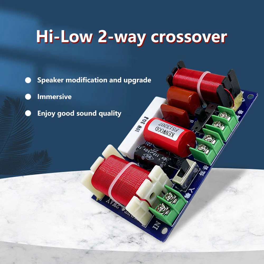 【Unbeatable SKU活动价s】 Hi-Fi Audio Speaker Crossover Treble Midrange Bass Independent Crossover Speakers Filter Frequency Divider for DIY Component Kit