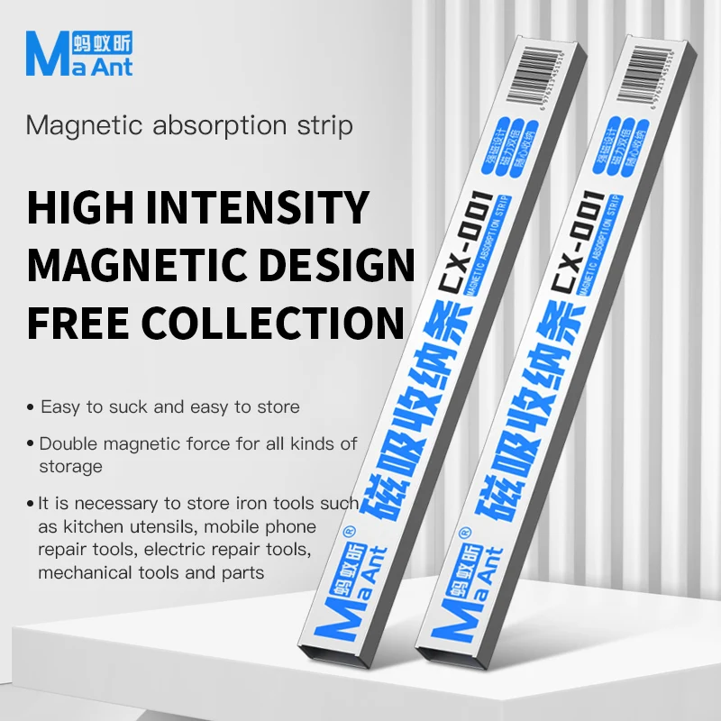 

MaAnt Magnetic Absorption Strip Waterproof Corrosion-Resistant High Intensity Free Collection Plate for Storing Phone Repair