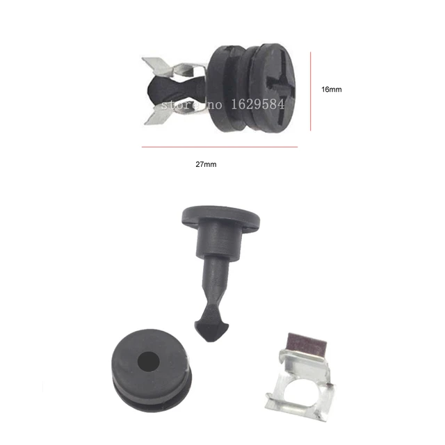 100set Engine Cover Trim Fixing Clip Bolt Peg N90801101 For Audi VW Seat Skoda N90565301 Schraube Verschlusszapfen Verkleidung 1