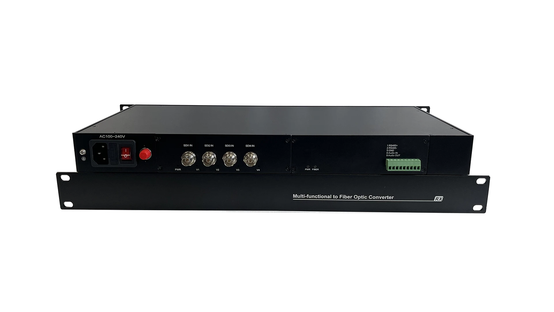 Multi-Functional SDI/AUDIO/RS485 To Fiber Extender 3G SDI Fiber Video Converter over Fiber up to 20km