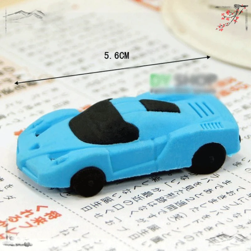 4 Pcs Cute and Creative Car Erasers for Children's Back To School Learning Supplies Kawaii Stationery - 5