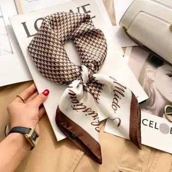 Women's Luxury Silk-Style Square Scarf 5