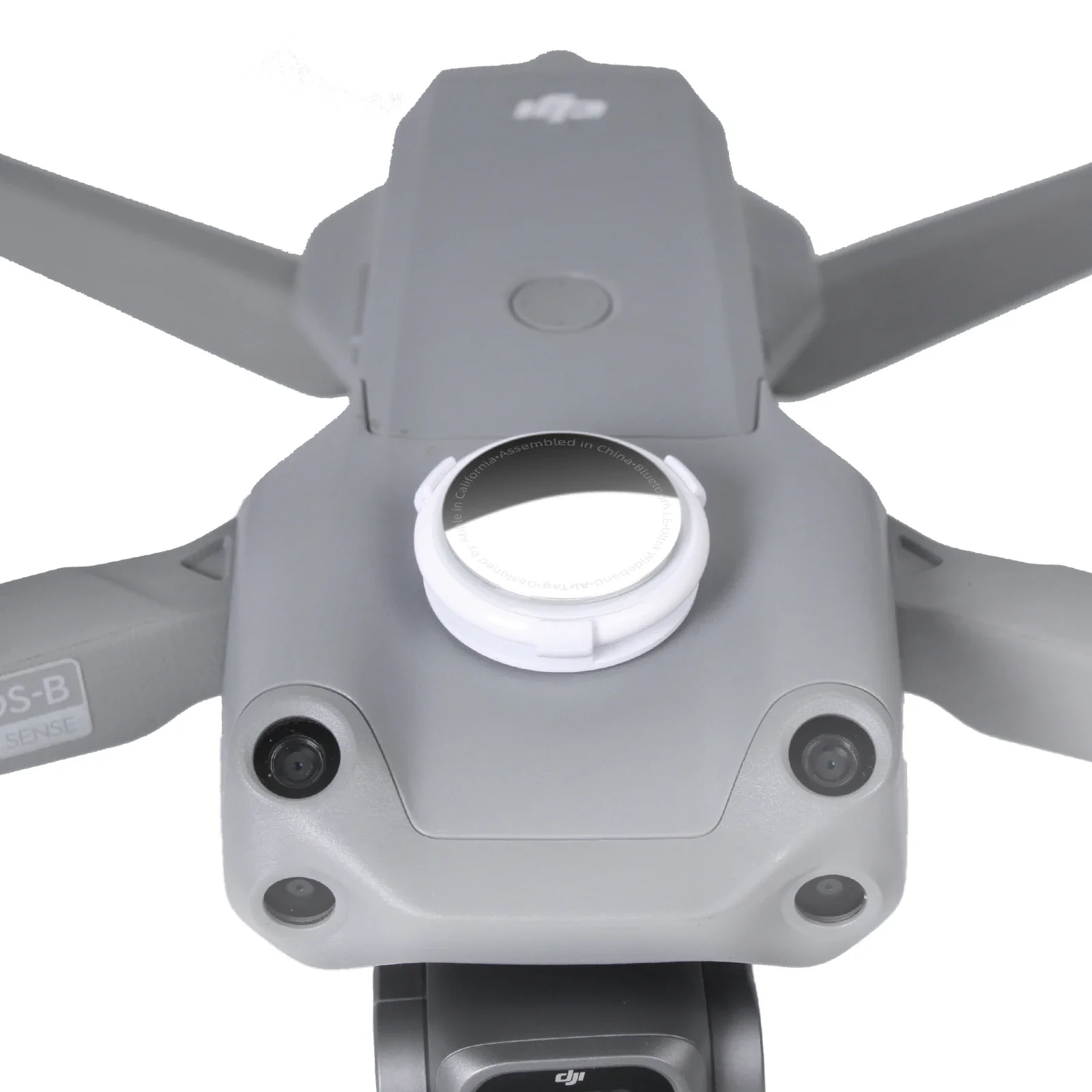 Support AirTag pour drone sur un Mavic 2, prêt à sécuriser votre tracker.