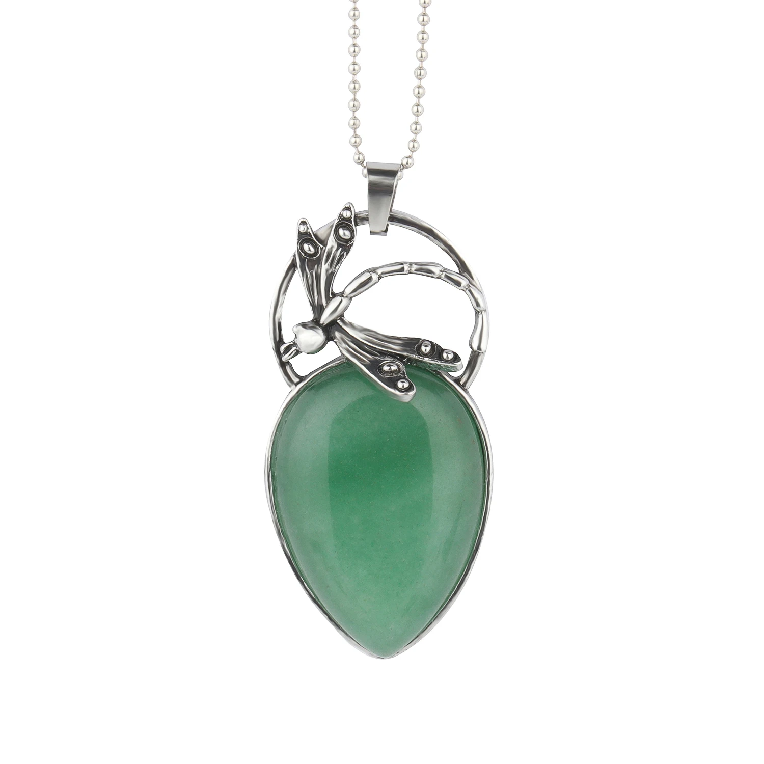Pendentif Rectangle En Aventurine Verte Naturelle – Unique N°3 – Pierre Fine Sans Monture