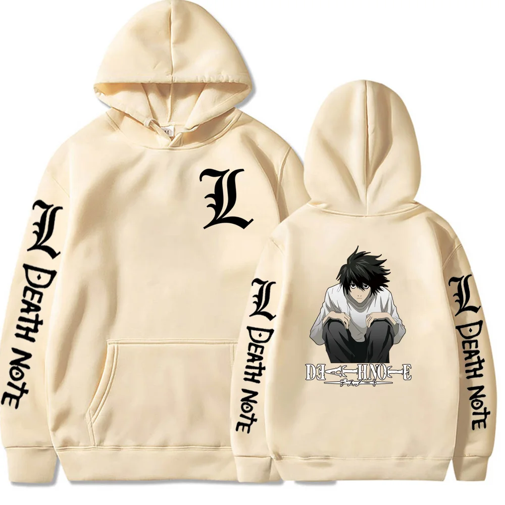 Death Note AnimeClothing L·Lawliet Print Hooded Men Women Hoodies