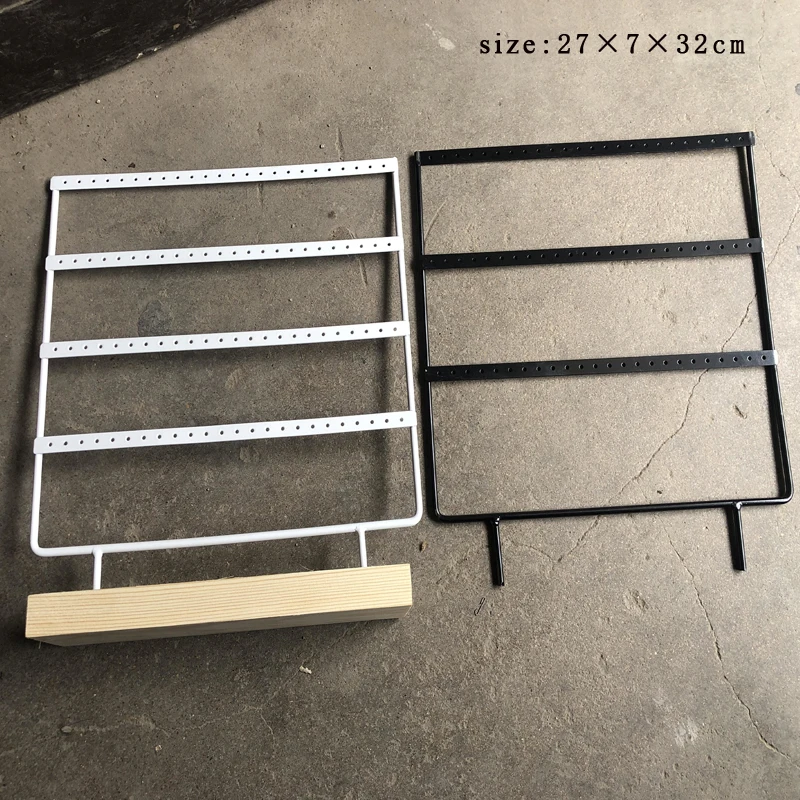 24/44/36/69/88/144 Earrings Holes Matel Jewelry Display Stand for Woman Earrings Pendant Bracelet Jewellery Rack Box Wholesale