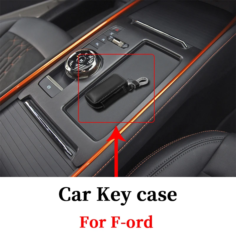 Car products Key case zipper large-capacity key cover pendant For Ford Focus MK3 ST Mondeo Festiva Fusion Fiesta Mustang Ranger |