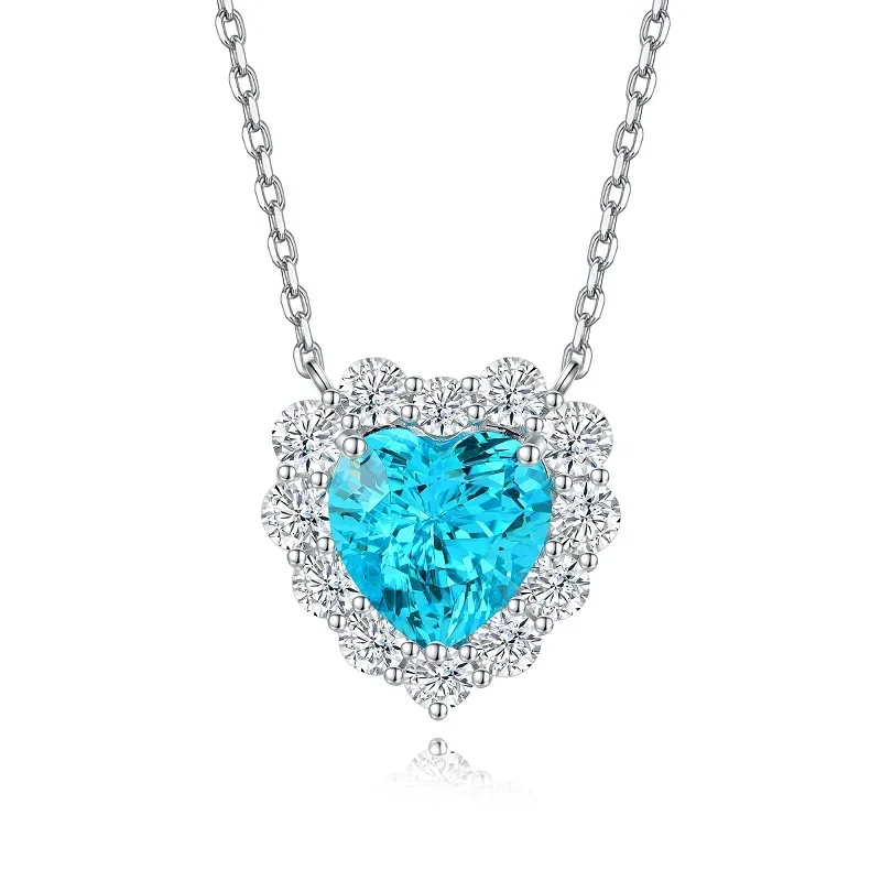 

Pirmiana New Design 7.97ct Lab Grown Paraiba Pendant S925 Silver Necklace Gemstone Jewelry Women Party Gifts