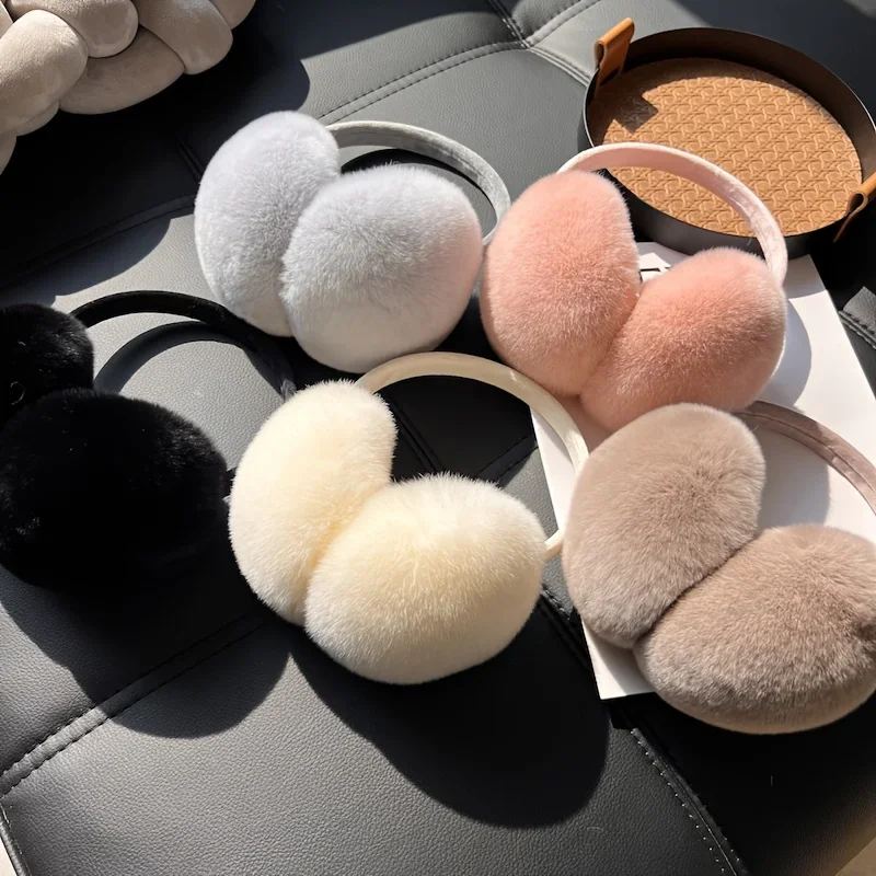 Men's and Women's Warm Fleece Ear Muffs Ideal Christmas Gift Outdoor Warm Ear Muffs Cycling Ear Muffs Fleece Ear Pouches