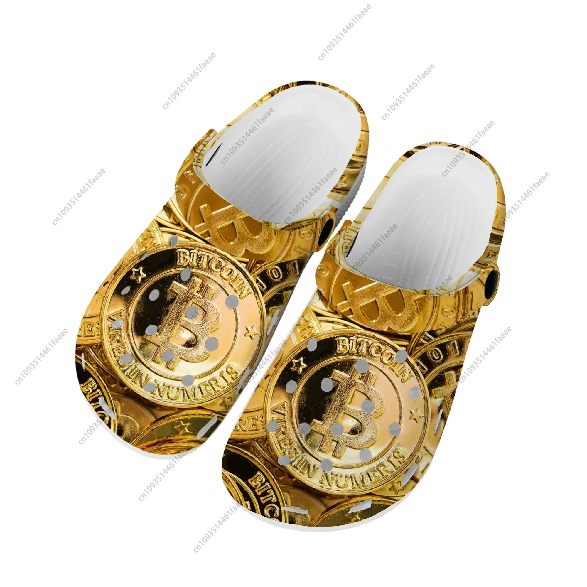 Bitcoin Cryptocurrency Miner BTC Coin Home Clogs Custom Water Shoes Mens Womens Teenager Shoe Garden Clog Beach Hole Slippers 3