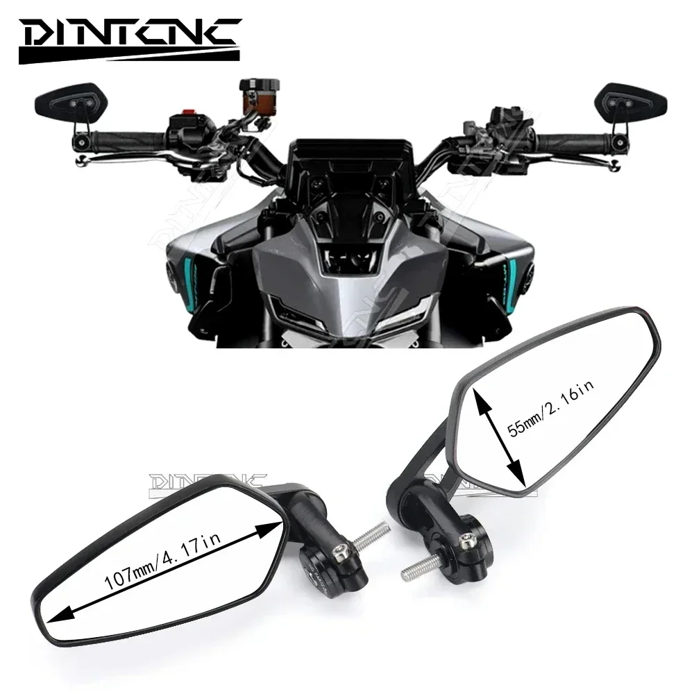 Specchietti Retrovisori Laterali Per Manubrio Moto – Compatibili Con Yamaha MT09/MT-09 SP 2021-2025, Regolabili E Antiriflesso